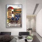 vintage peugeot poster