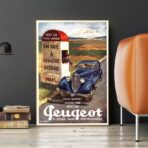 vintage peugeot poster