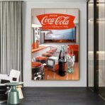 vintage coca cola plakat