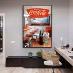 vintage coca cola plakat