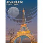 vintage eiffel poster