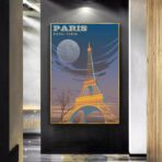 vintage eiffel poster