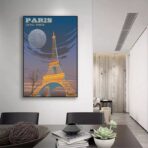 vintage eiffel poster