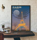 vintage eiffel poster