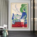 vintage poster grenoble