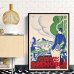 vintage poster grenoble
