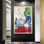 vintage poster grenoble