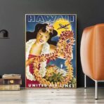 vintage hawaii poster
