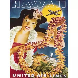 vintage hawaii poster