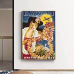vintage hawaii poster