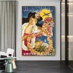 vintage hawaii poster