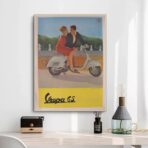 vintage vespa poster