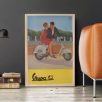 vintage vespa poster