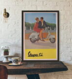 vintage vespa poster
