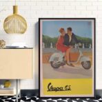 vintage vespa poster