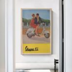 vintage vespa poster