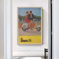 vintage vespa poster