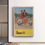 vintage vespa poster