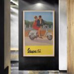 vintage vespa poster