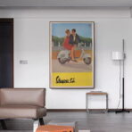 vintage vespa poster
