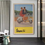 vintage vespa poster
