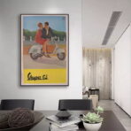 vintage vespa poster