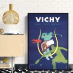 vintage gingham poster