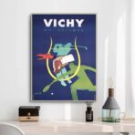 vintage gingham poster