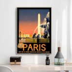 poster vintage stadt paris