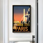 poster vintage stadt paris