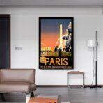 poster vintage stadt paris