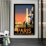 poster vintage stadt paris