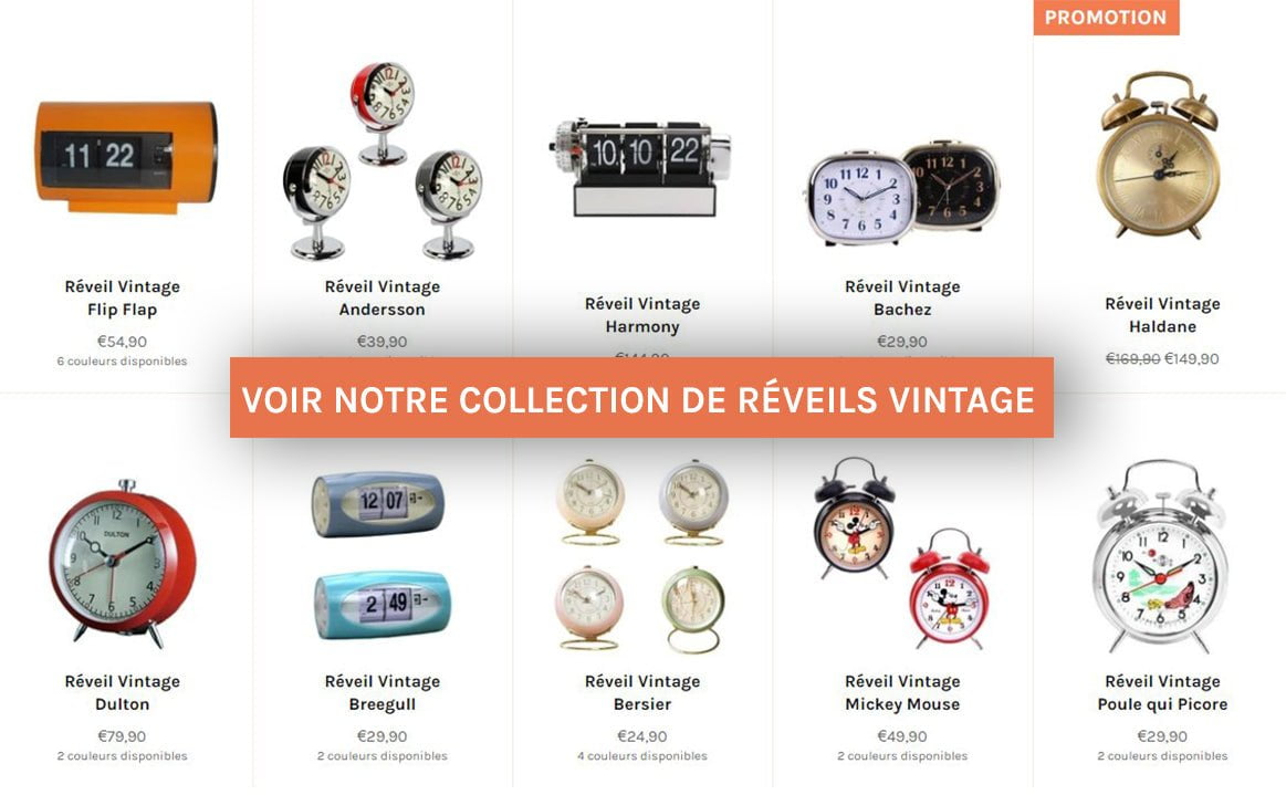 réveil vintage