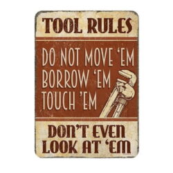 werkzeugregelschild