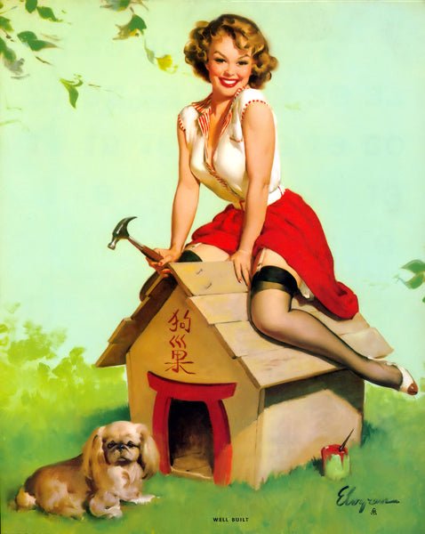 gil elvgren pin-up-art well built gil elvgren 1961
