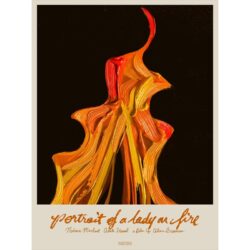 poster portrat des brennenden madchens
