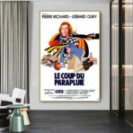das schuss des regenschirm poster