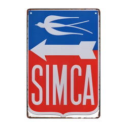 old simca werbetafel