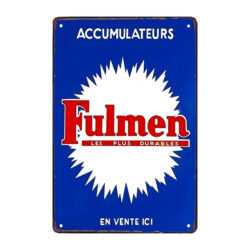 alte werbetafel fulmen akkumulatoren