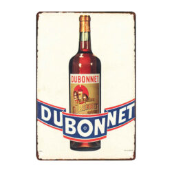 alte dubonnet werbetafel aus metall