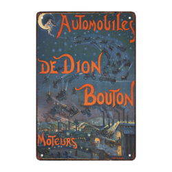 de dion button werbetafel