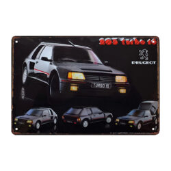 werbeschild 205 turbo 16