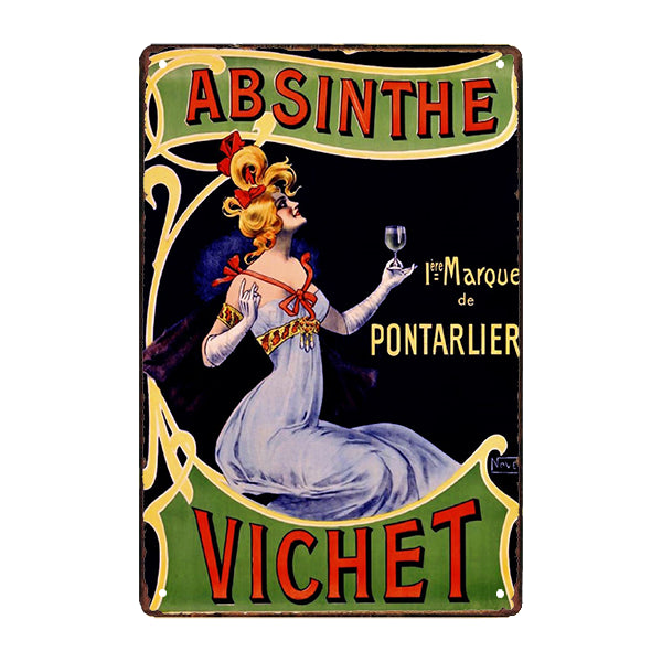 absinth werbeschild absinth werbeschild