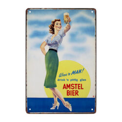 amstel werbeplakette
