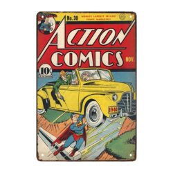 metal plate action comics