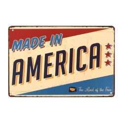 amerikanische metallplatte