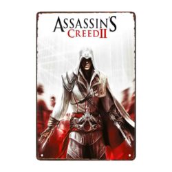 assassins creed metallplatte