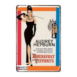 audrey hepburn metallplatte