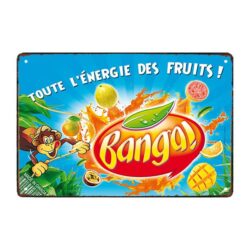 metallplatte banga orange