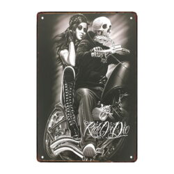 metall biker platte